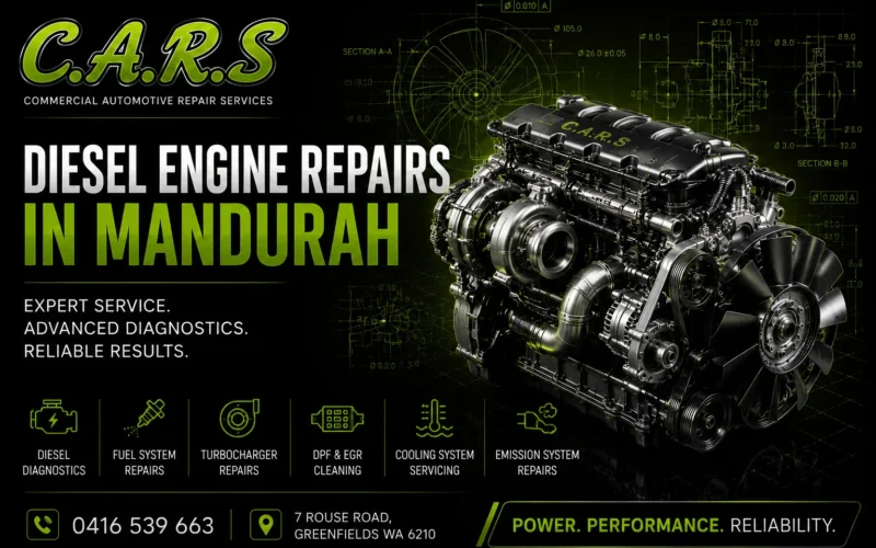 A fully built engine showing external images with auto repairs Mandurah